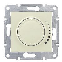 Светорегулятор поворотно нажимной без рамки Schneider Electric Sedna  60-500Вт бежевый картинка